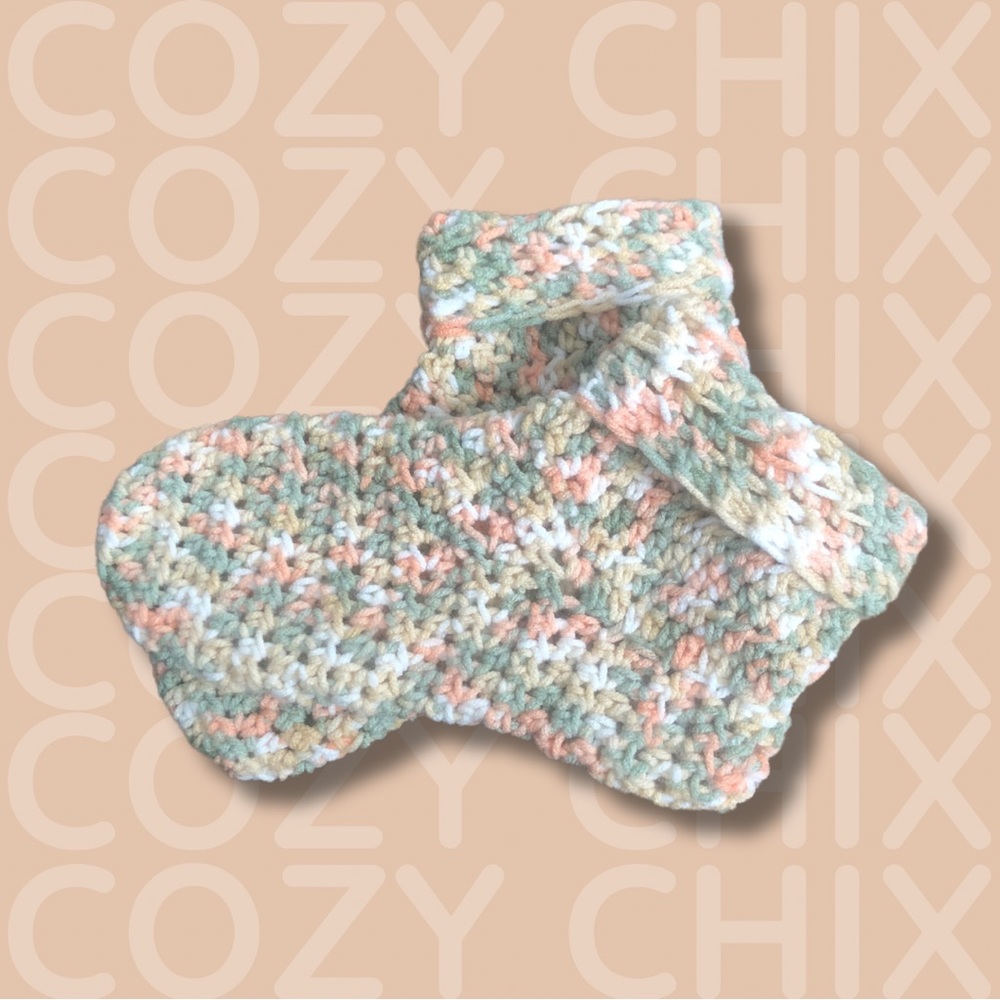 “Cozy Time” Handmade Crochet Ankle Slipper Socks